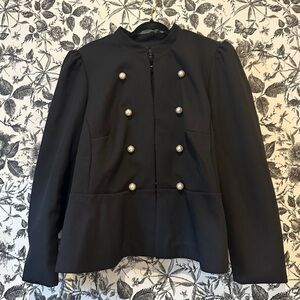 Eloquii Black Double-Breasted Blazer With Gorgeous Button Detail Women’s Size 26